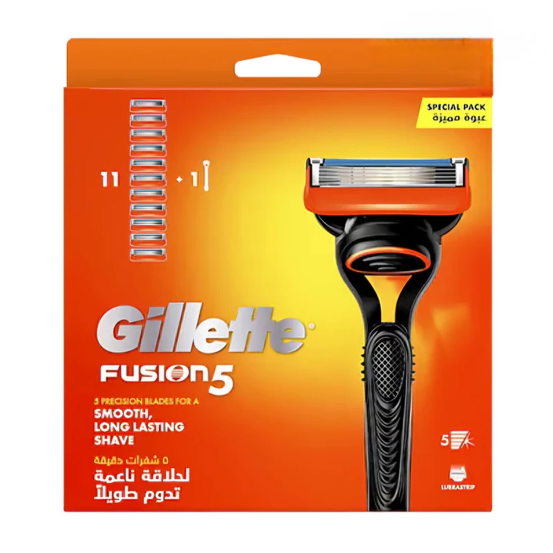 خود تراش ژیلت مدل Fusion 5 به همراه تیغ یدک بسته 10 عددی