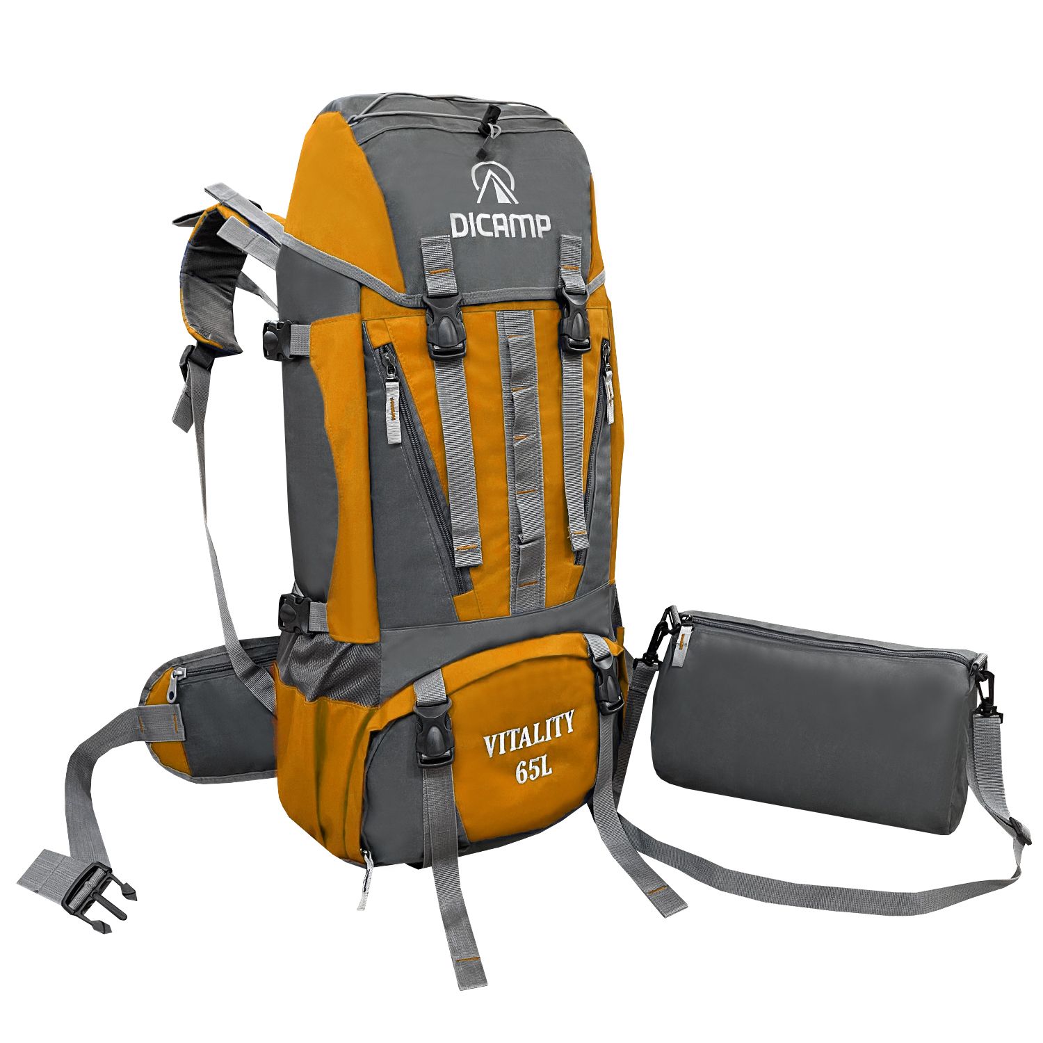 کوله پشتی کوهنوردی 65 لیتری دیکمپ مدل Mountain Pro DMP65A به همراه کیف دوشی -  - 43