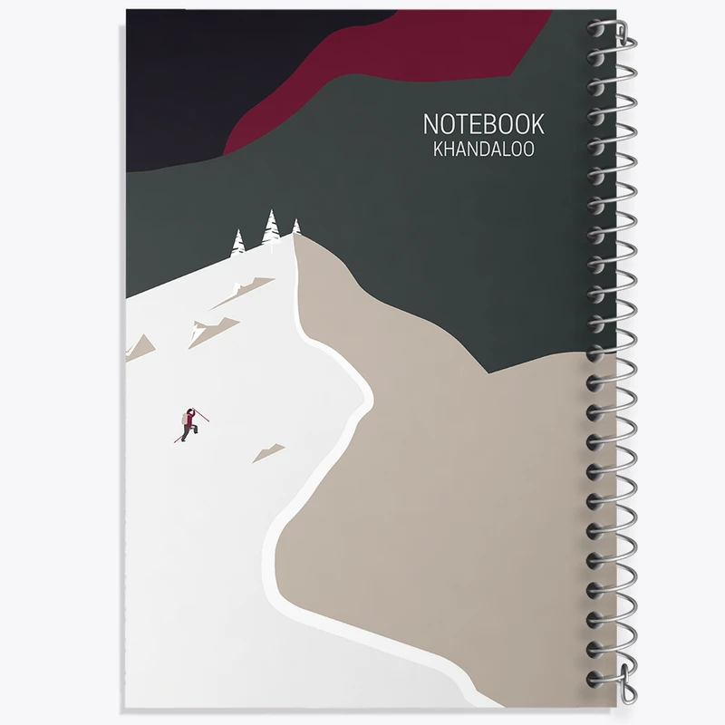 دفتر ژورنال نویسی 50 برگ خندالو مدل نقطه ای طرح کوهنورد کد N1084