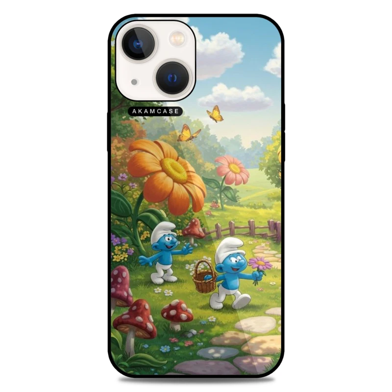 کاور آکام مدل AMC-WA13-SMURFS-9 مناسب برای گوشی موبایل اپل iPhone 13