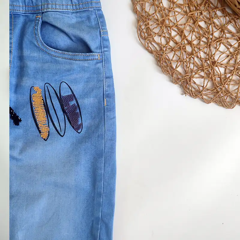 شلوارک پسرانه مدل جین ساحل B9865