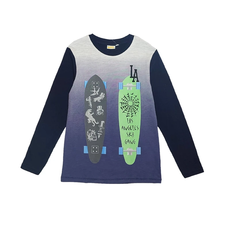 تی شرت آستین بلند پسرانه کد 4757