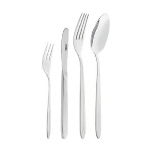 سرویس قاشق و چنگال 24 پارچه ناب استیل مدل palermo کد 310