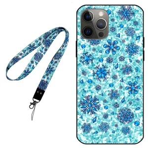 Megafone Snow Flake 0014 Cover For Apple iPhone 12 Pro With Neckband