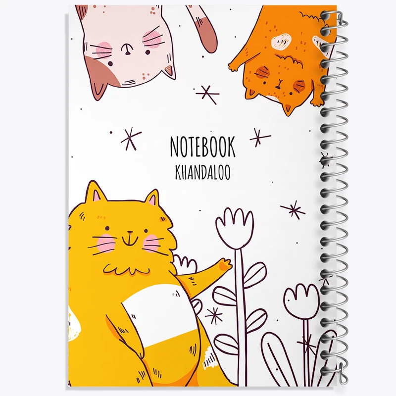 دفتر مشق 50 برگ خندالو طرح گربه بامزه کد N1569