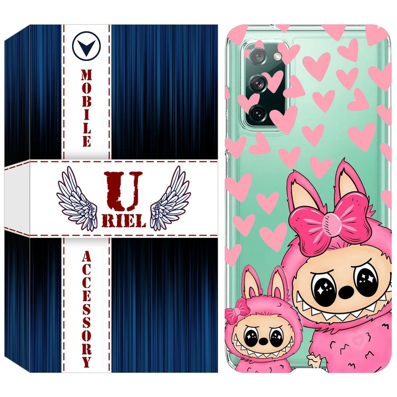 کاور یوریل قاب مدل Clear کد 105 طرح لبوبو Labubu مناسب برای گوشی موبایل سامسونگ Galaxy S20 FE