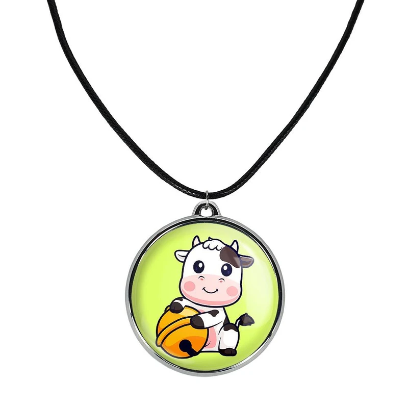 گردنبند خندالو مدل حیوانات بامزه گاو کد 2973129732