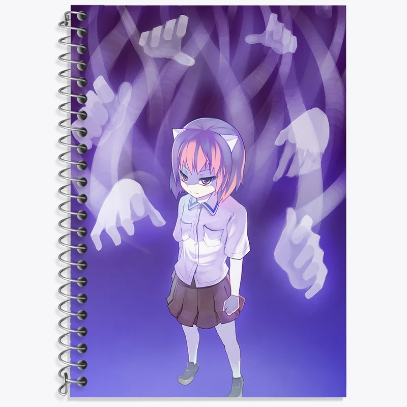 دفتر زبان 50 برگ خندالو مدل دو خط طرح کائده انیمه الفن لید کد 32176