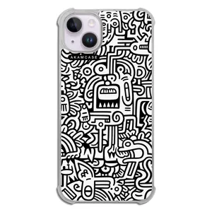 AKAM AMC-WTA14PLUS-DOODLE15 Cover For Apple iPhone 14 Plus