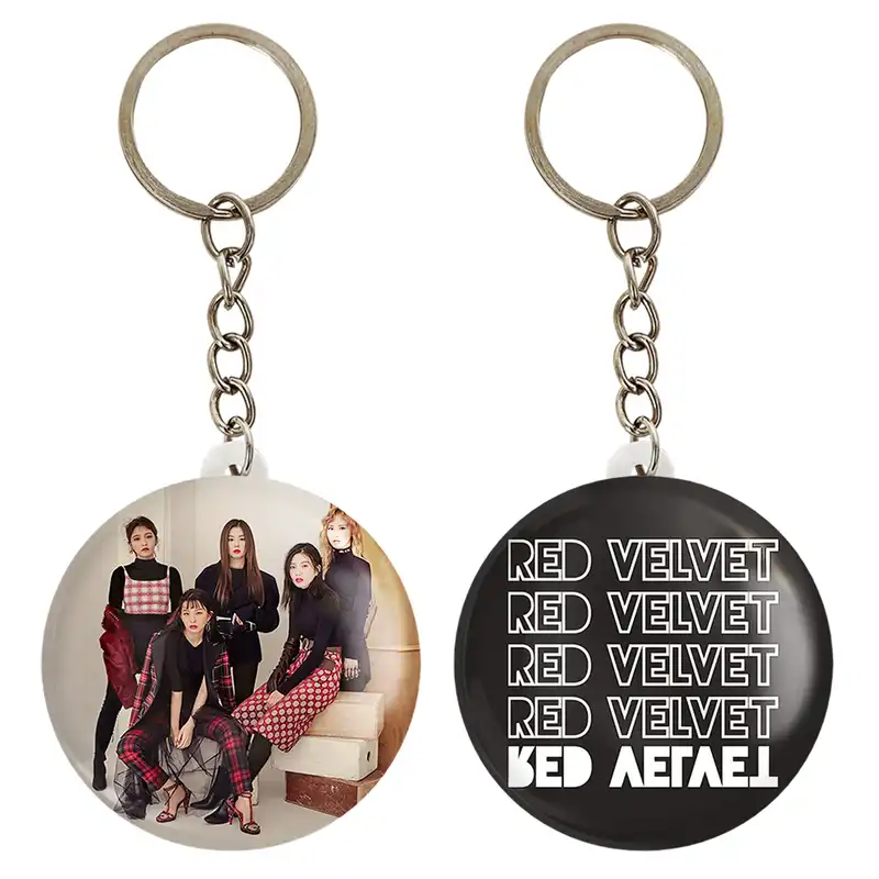 جاکلیدی خندالو مدل گروه رد ولوت Red Velvet کد 1968719693 مجموعه 2 عددی