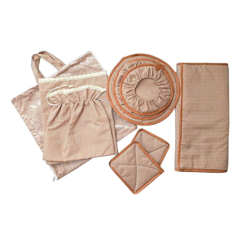 ست دمکنی 9 تکه مدل چهارخانه