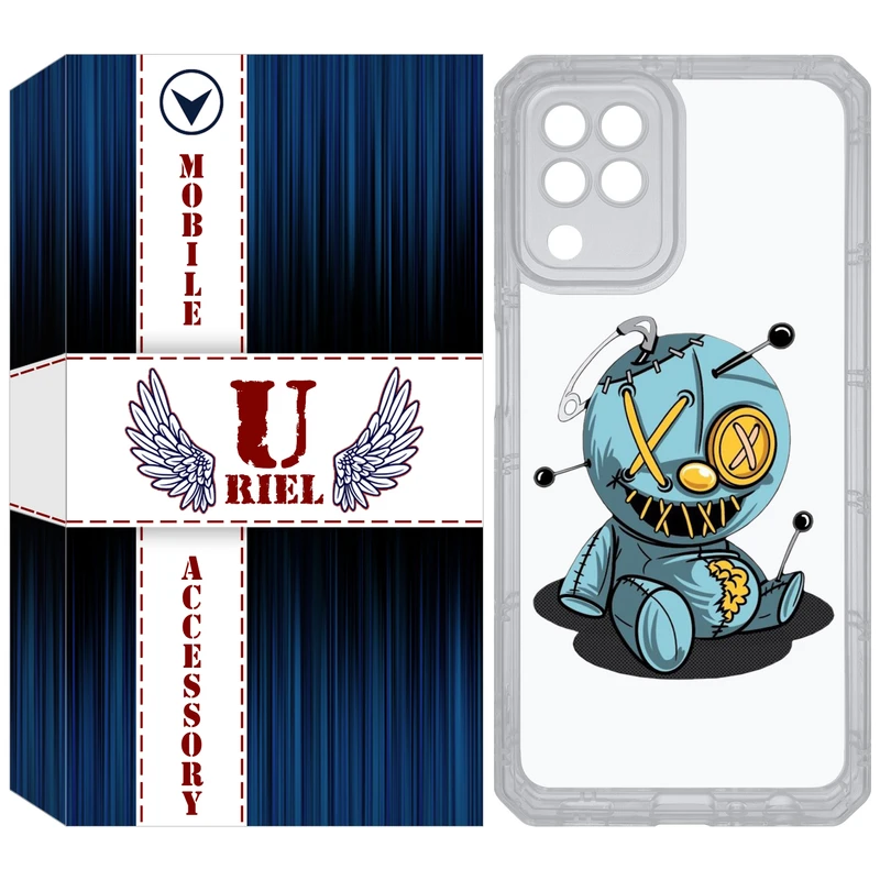 کاور یوریل مدل Clear کد 68 طرح عروسک مناسب برای گوشی موبایل سامسونگ Galaxy A22 4G / M32 / M22