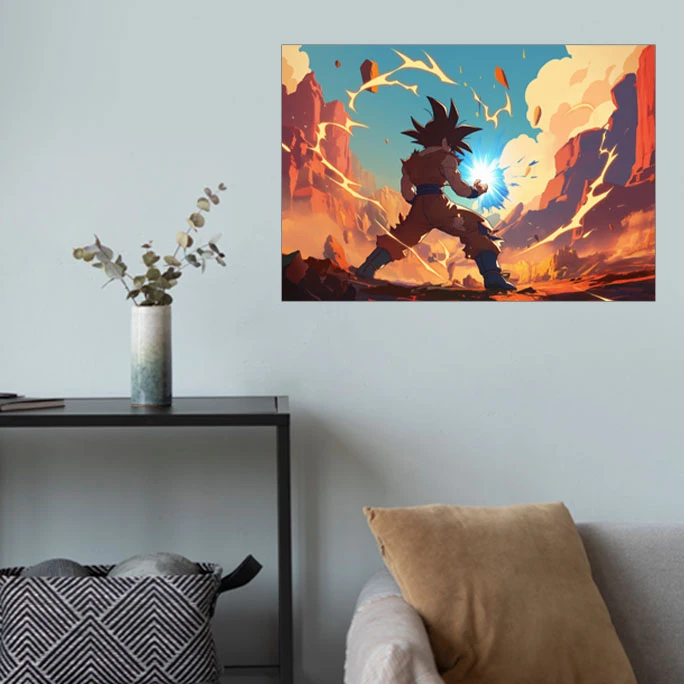 پوستر گوفی مدل گوکو انیمه دراگون بال زی طرح Son Goku Dragon Ball Z Anime طرح DSRT21