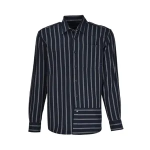 پیراهن آستین بلند مردانه بادی اسپینر مدل 4642 کد 1 رنگ سرمه ای