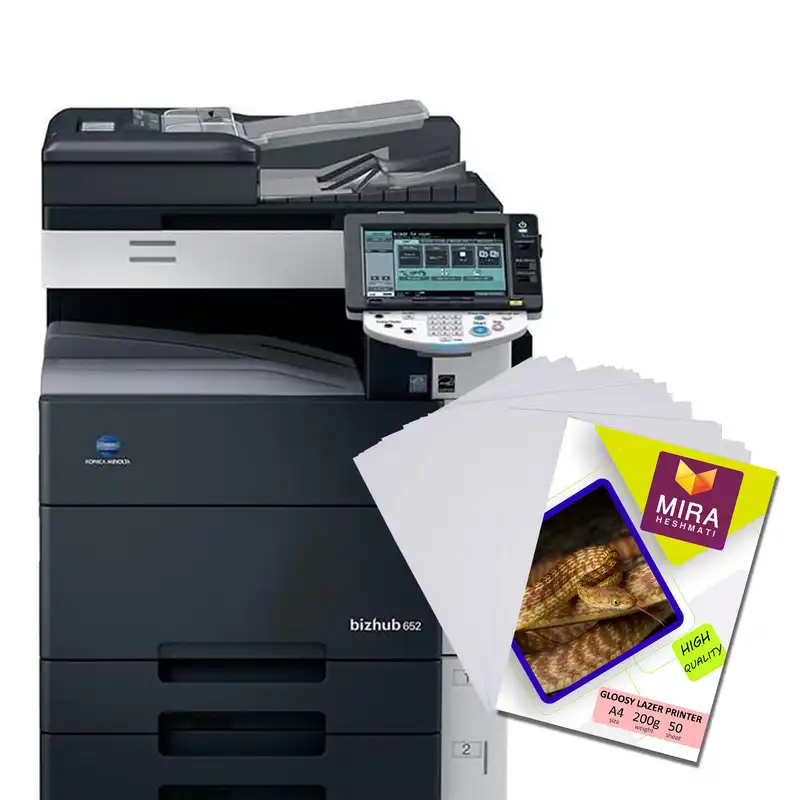 کاغذ چاپ عکس گلاسه میرا مدل PLG200 سایز 21x30 سانتی متر بسته 50عددی