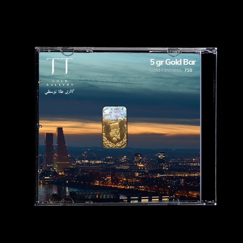 شمش طلا 18 عیار گالری طلا توسطی مدل 463CE4