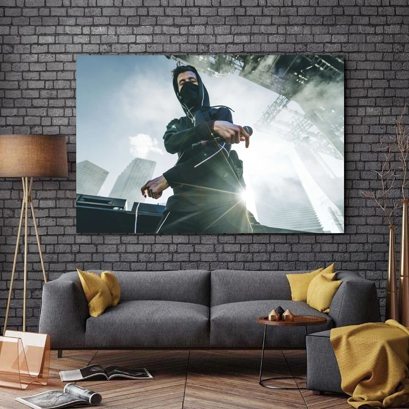 تابلو شاسی طرح بزرگان موسیقی مدل Alan Walker کد A254