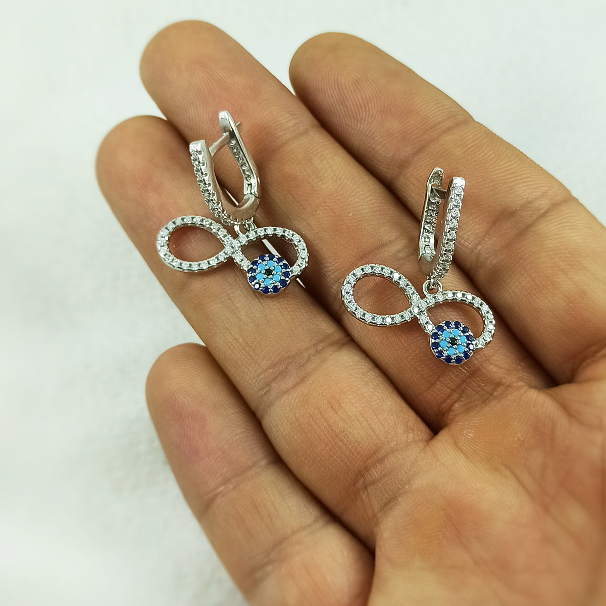 نیم ست نقره زنانه سلین کالا مدل بینهایت کد pc1-2