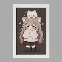 تابلو خندالو مدل دخترانه کیوت کد F4259