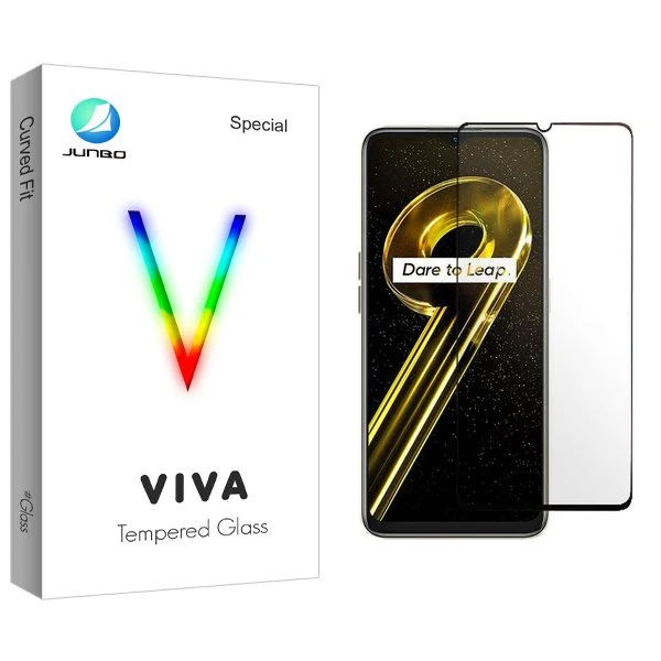 محافظ صفحه نمایش شیشه ای جانبو مدل Viva مناسب برای گوشی موبایل ریلمی 9i 5G