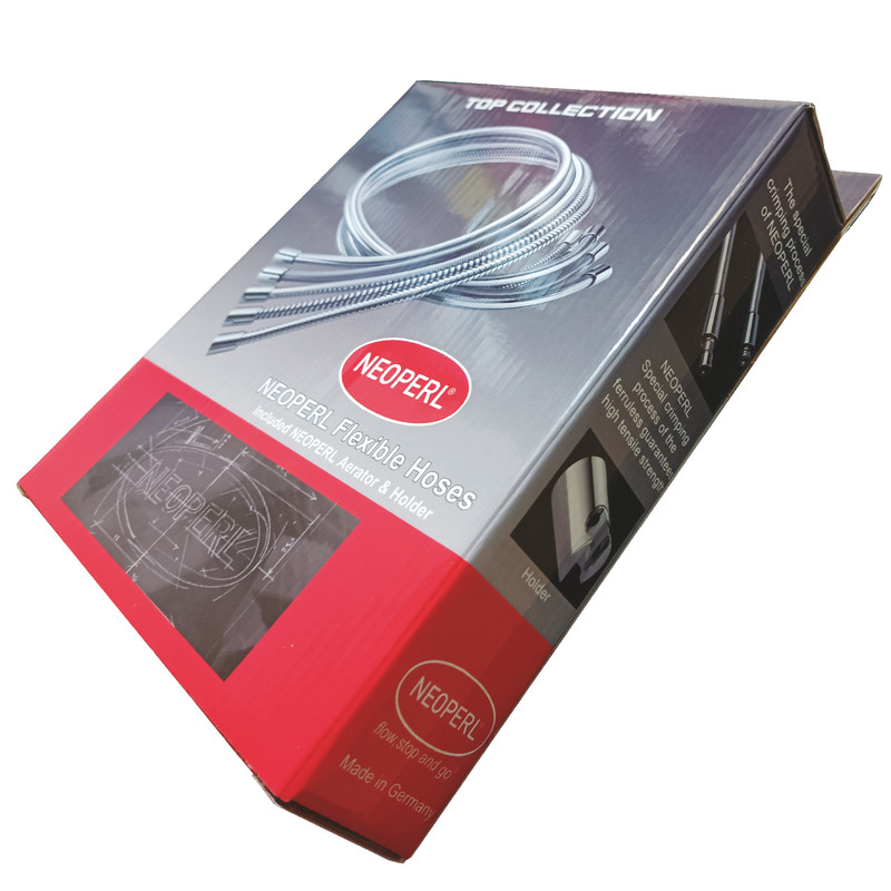 شلنگ توالت نئوپرل مدل متالیک کروم کد SLC