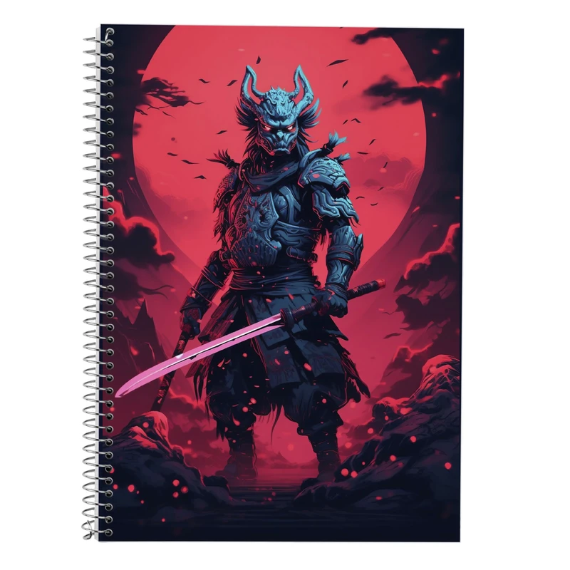 دفتر زبان 50 برگ مدوپد مدل دوخط طرح Demon Slayer کد DF10500