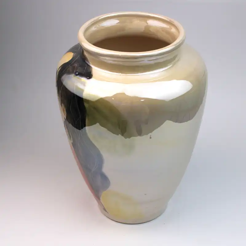 گلدان سرامیکی مدل لاستر طرح شکیبا