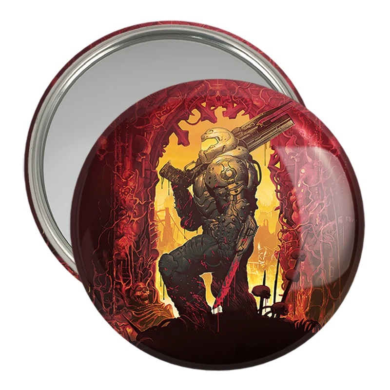 آینه جیبی خندالو مدل ارت وورک دووم اترنال کد 30580