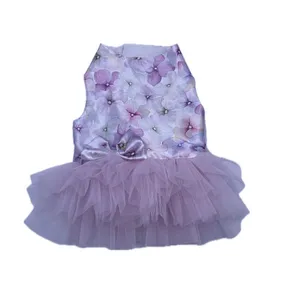 لباس سگ و گربه مدل گلی سایز S