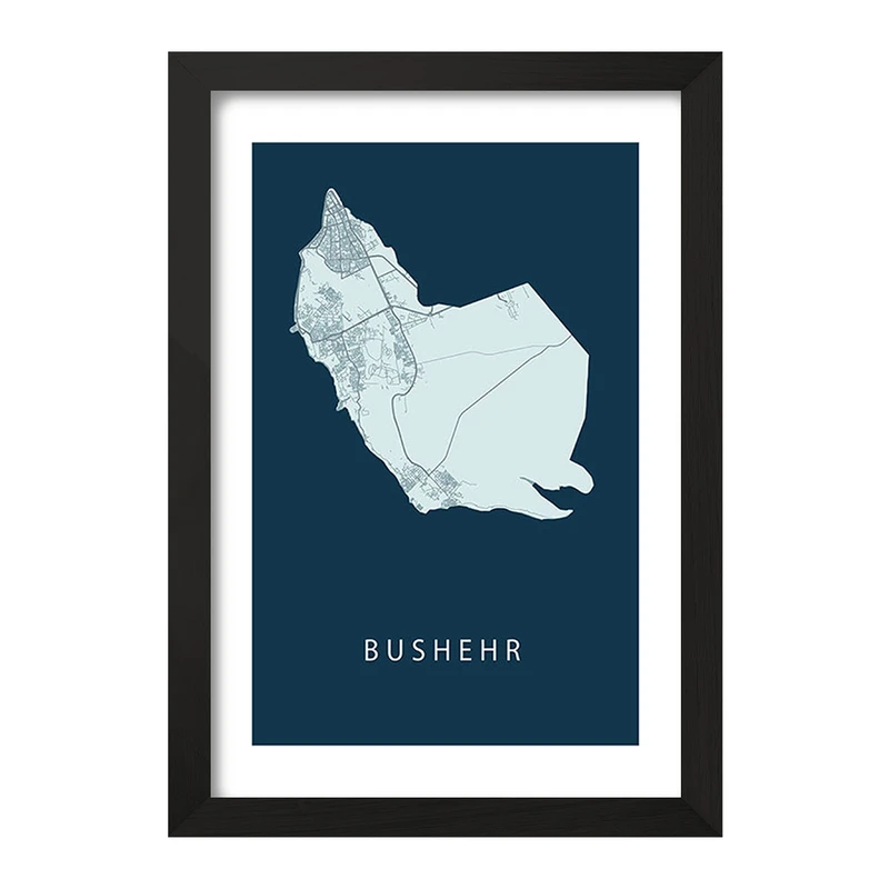 تابلو خندالو مدل نقشه بوشهر کد F11965