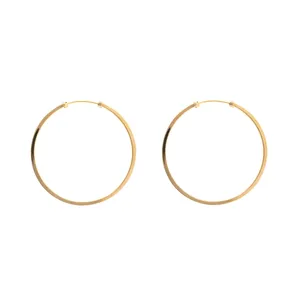 گوشواره طلا 18 عیار زنانه مدل حلقه ای پروفیل T 25
