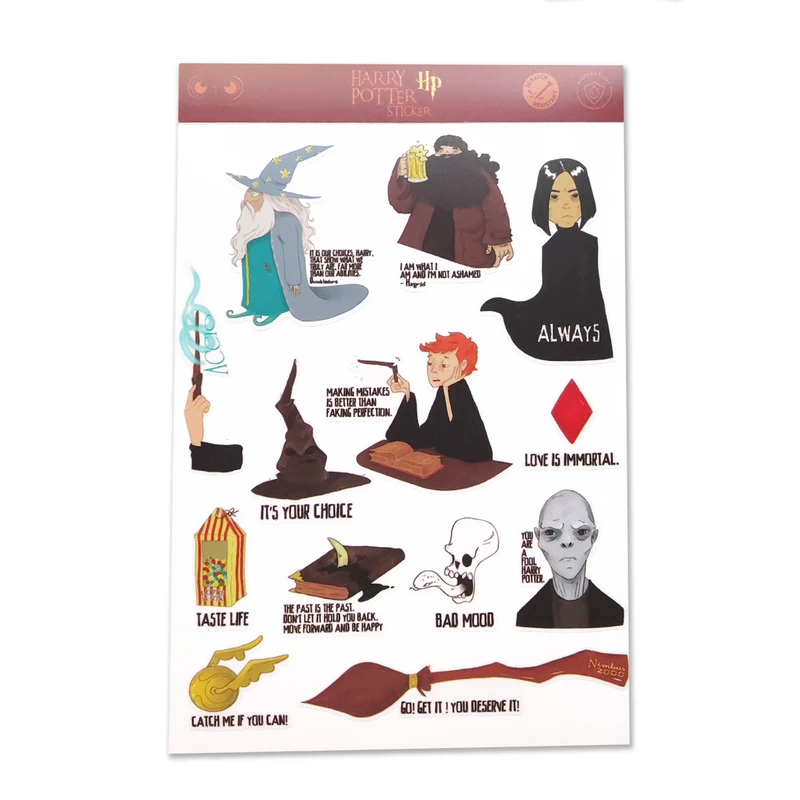 استیکر لپ تاپ مدل هری پاتر