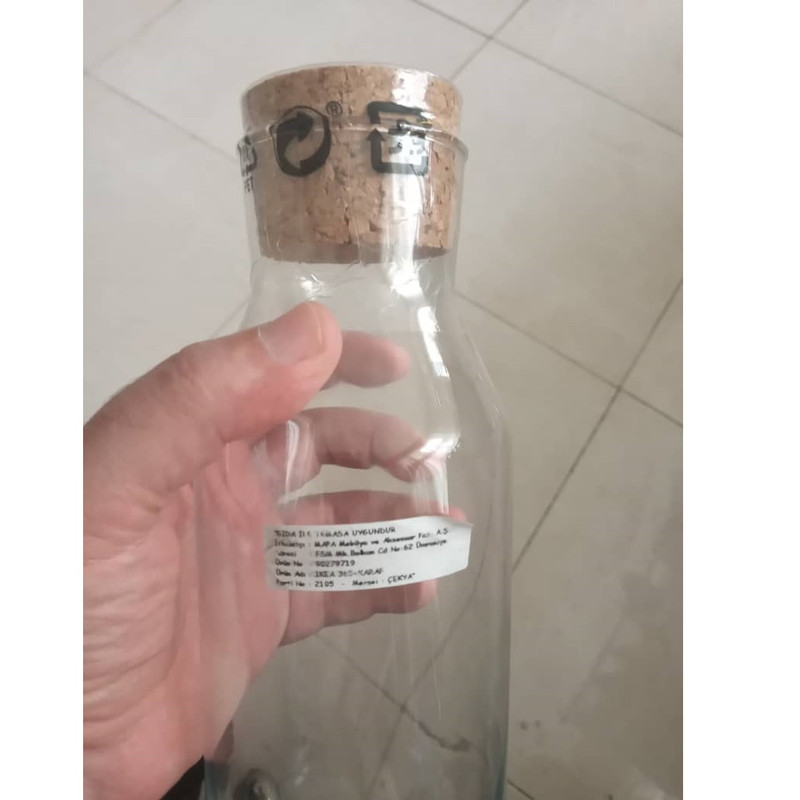 بطری ایکیا مدل درب چوب پنبه کد 279