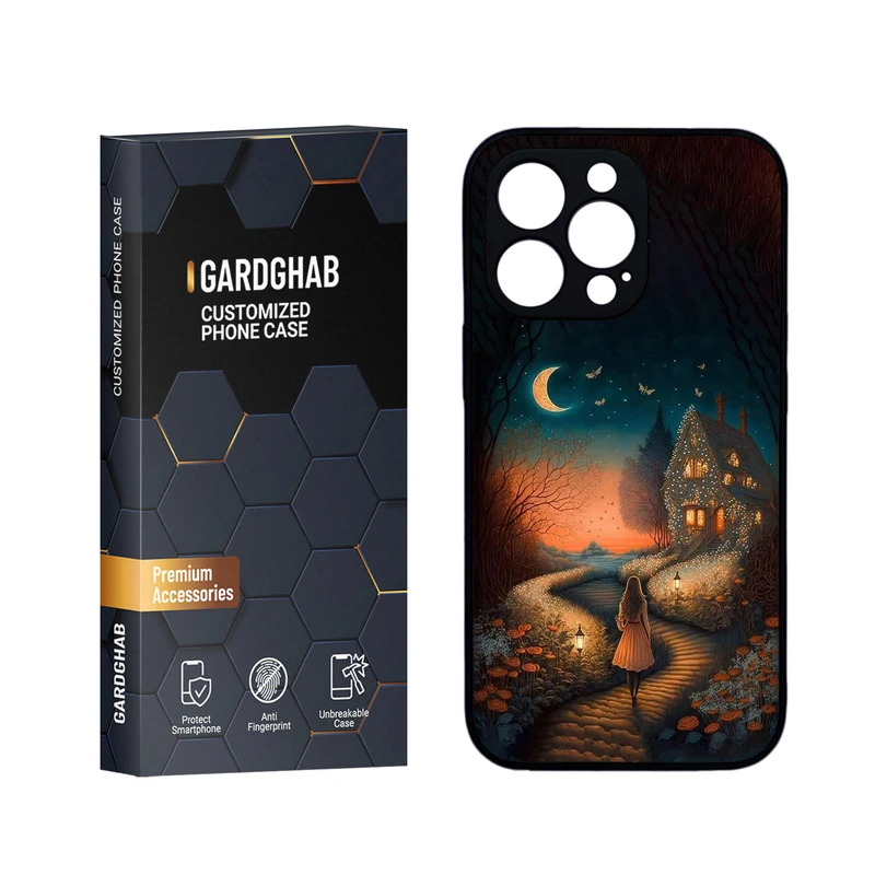 کاور گارد قاب مدل دورژله ای پشت گلس دخترانه مناسب برای گوشی موبایل اپل iPhone 13 Pro