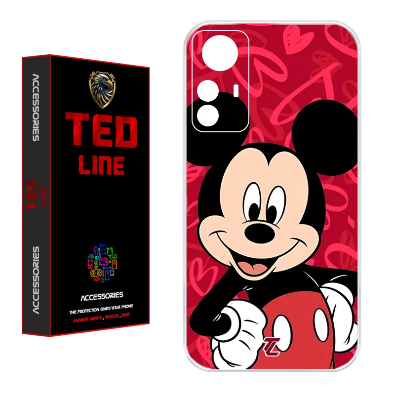 کاور تدلاین طرح میکی موس کد 1148 مناسب برای گوشی موبایل شیائومی Redmi Note 12S
