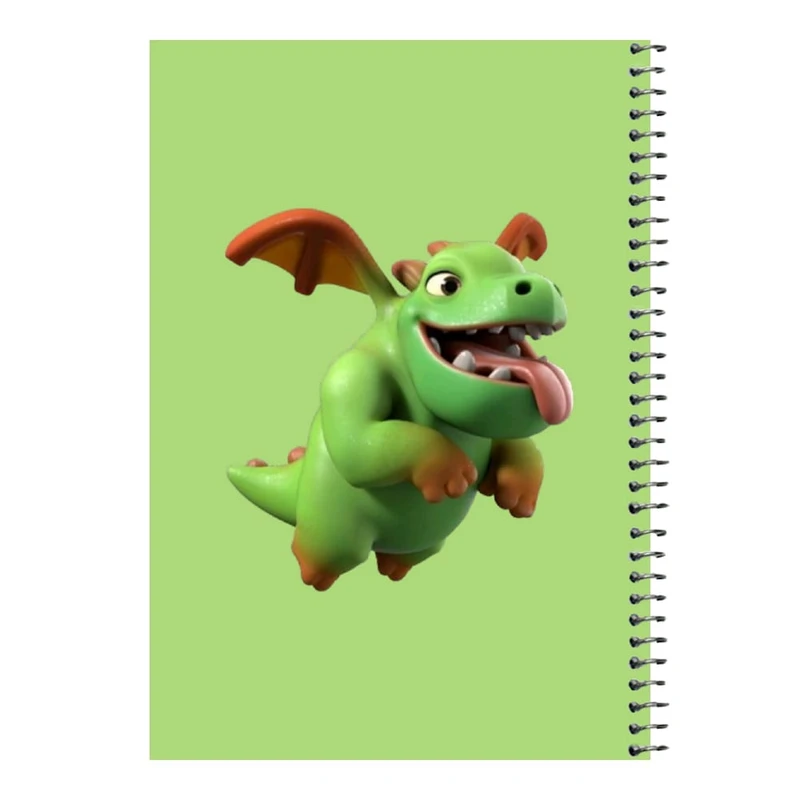 دفتر مشق 80 برگ اس جی مدل کلش رویال کد 19