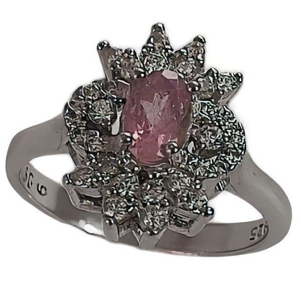 انگشتر نقره زنانه مدل جواهری