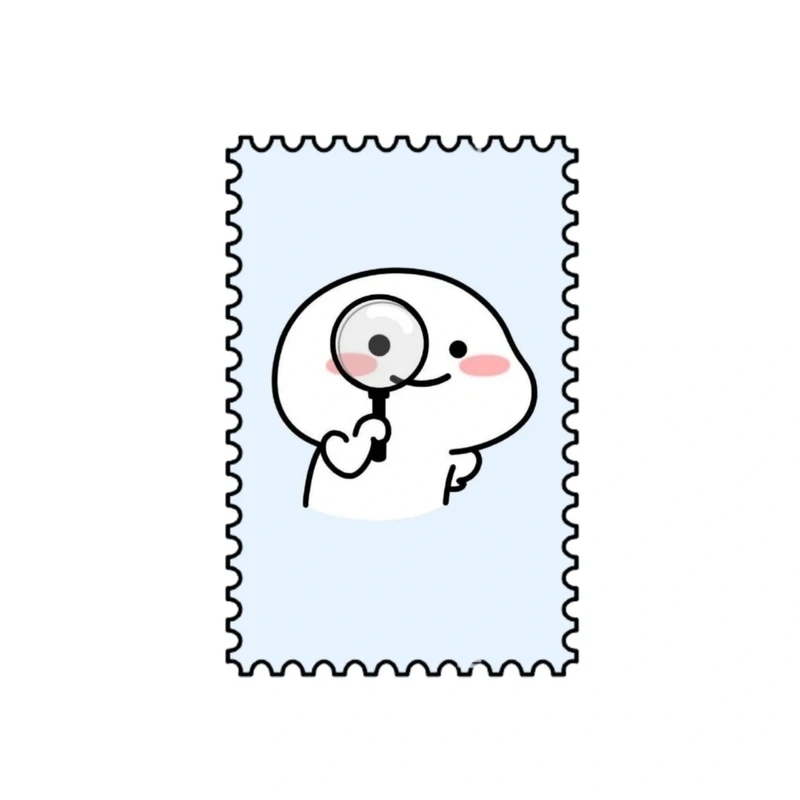  برچسب مدل تمبر فانتزی طرح ذره بین pentol مجموعه 30 عددی