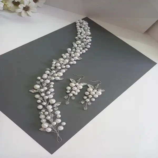 ریسه مو زنانه مدل 415 به همراه گوشواره