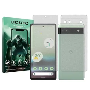 King Kong Tough model matte screen protector suitable for Google Pixel 6a mobile phone along with the back protector 