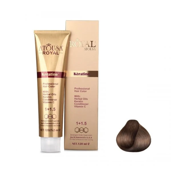 رنگ مو آتوسا رویال شماره 5.0 حجم 120 میلی لیتر رنگ قهوه ای روشن