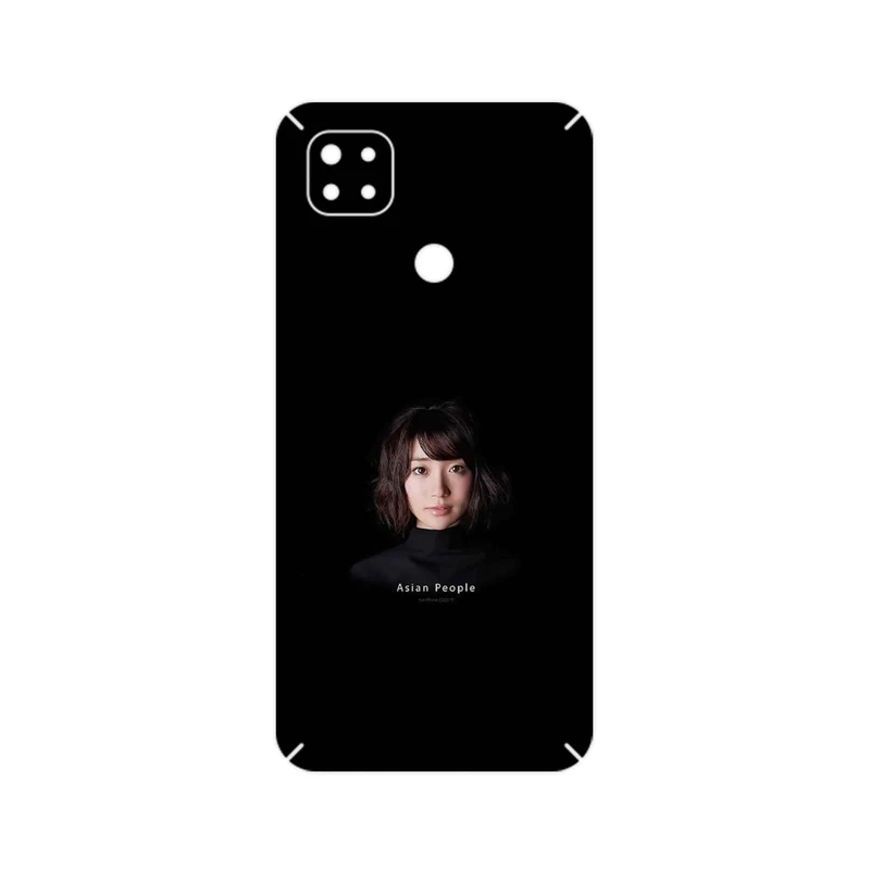 برچسب پوششی ماهوت مدل Portrait of an Asian Woman مناسب برای گوشی موبایل شیائومی Redmi 9C NFC