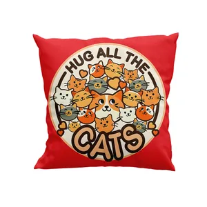 کوسن کودک پاد آفرین سایز 30*30 سانتی متر مدل گربه ها کد DKK1360