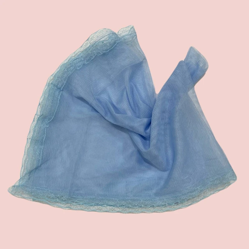 مینی اسکارف زنانه مدل گیپور حاشیه دار کد 00118