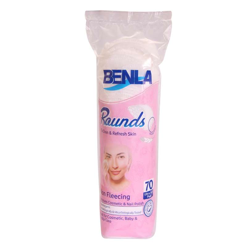 پد پاک کننده آرایش صورت بنلا مدل 001 بسته 70 عددی پد پاک کننده آرایش صورت بنلا مدل 001 بسته 70 عددی