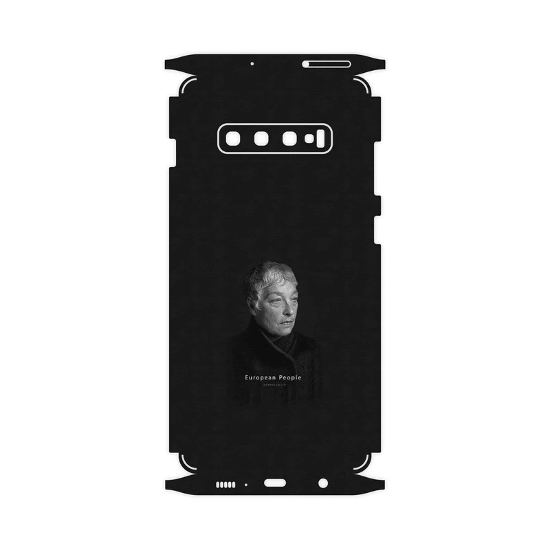 برچسب پوششی ماهوت مدل Portrait of a European Woman-FullSkin مناسب برای گوشی موبایل سامسونگ Galaxy S10 Plus