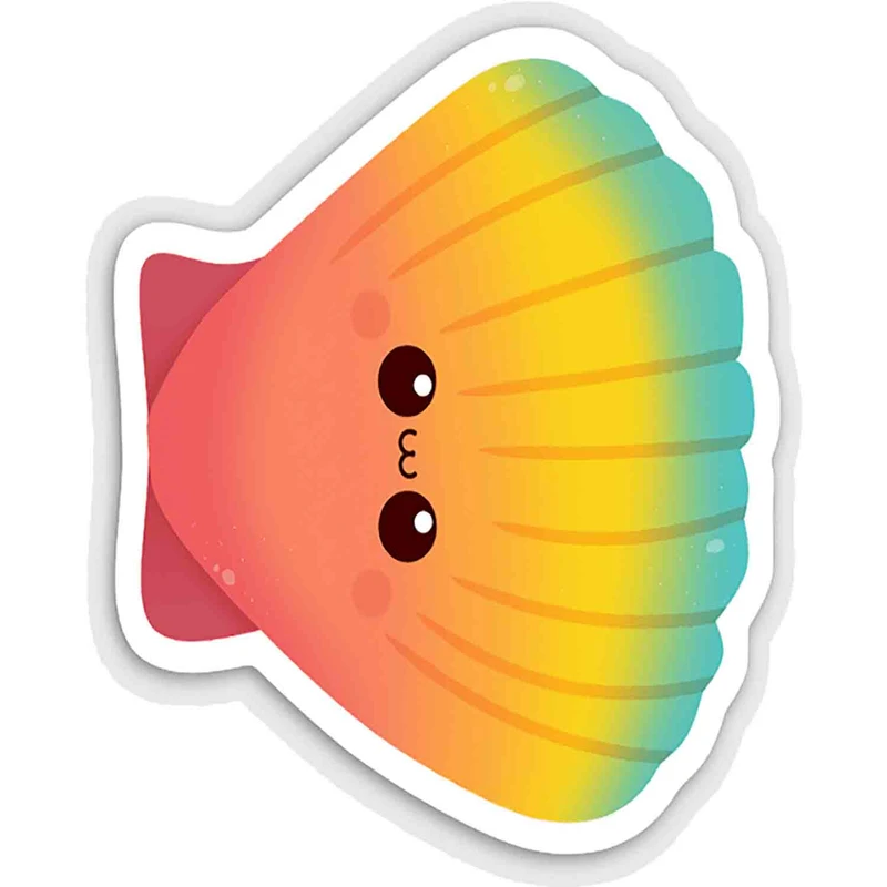 استیکر لپ تاپ طرح Seashell کد ST1627