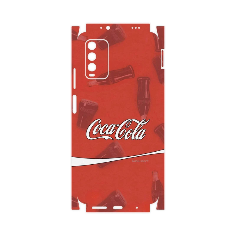 برچسب پوششی ماهوت مدل Coca-Cola-Logo-FullSkin مناسب برای گوشی موبایل شیائومی Redmi Note 9 4G