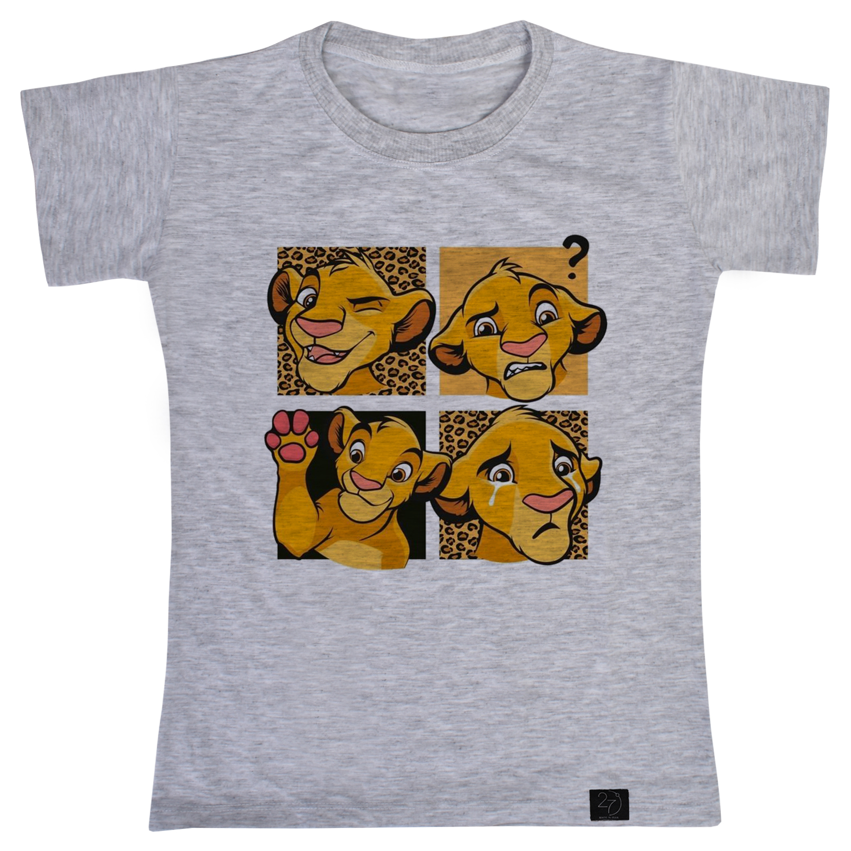 تی شرت آستین کوتاه پسرانه 27 مدل شیرشاه کد WN1104