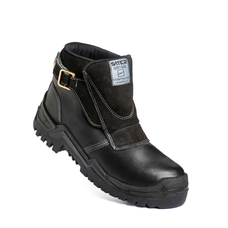 پوتین ایمنی ساتر مدل چیتا اتشکاری  رنگ مشکی